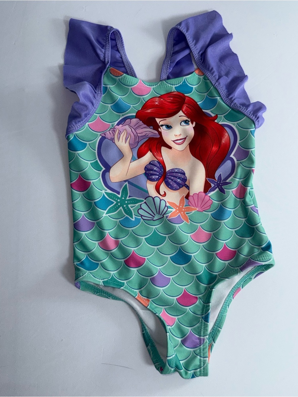 Disney 18M Ariel The Little Mermaid Toddler Girl’s One-Piece Swimsuit